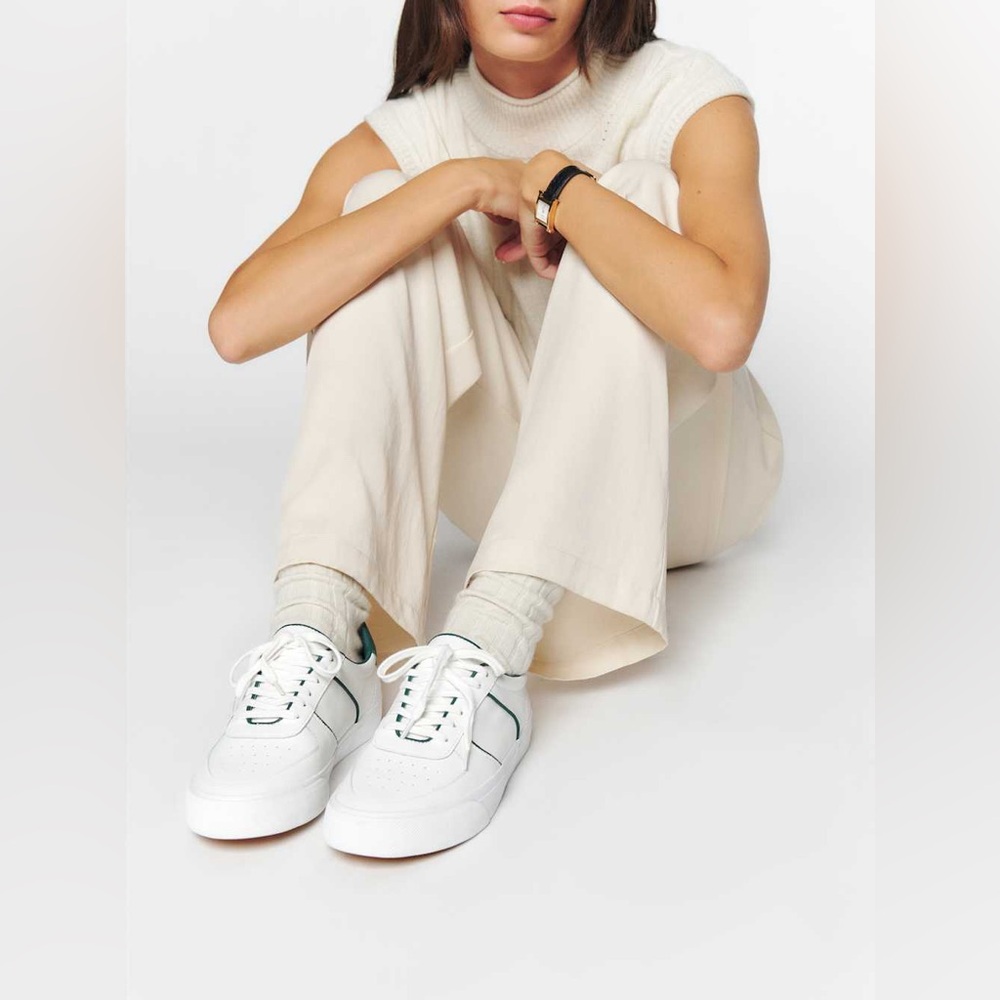 Reformation Harlow Leather Sneaker Size 8